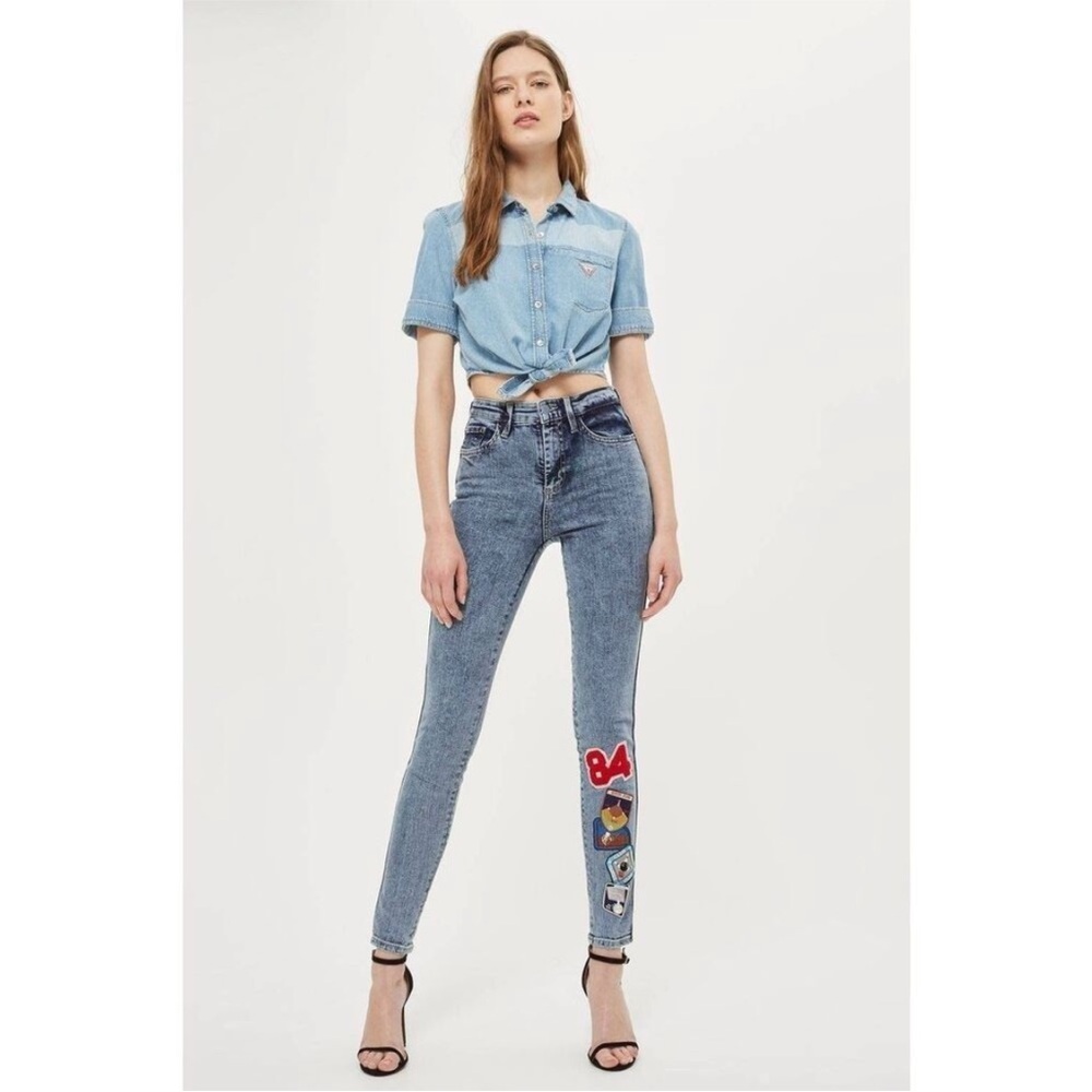 Guess 1981 Patch Skinny Jeans